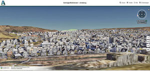Das virtuelle 3D-Modell der Stadt Arnsberg wird zum Digitalen Zwilling weiterentwickelt.