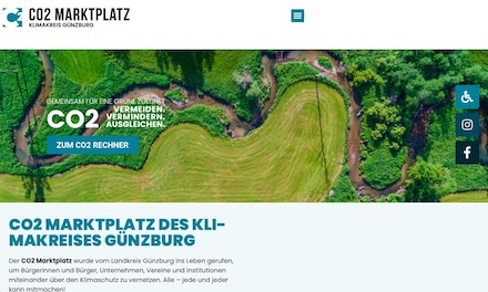 Einen Online-Marktplatz für lokale CO2-Speicherprojekte hat der Kreis Günzburg eingerichtet.