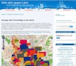 Bürgerbeteiligung im Netz: Lärmplanung der Stadt Köln.