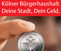 Köln macht Werbung für den Bürgerhaushalt 2012. (Foto: Stadt Köln)