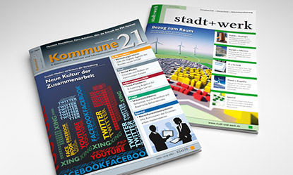 Fachzeitschrift Kommune21 und stadt+werk